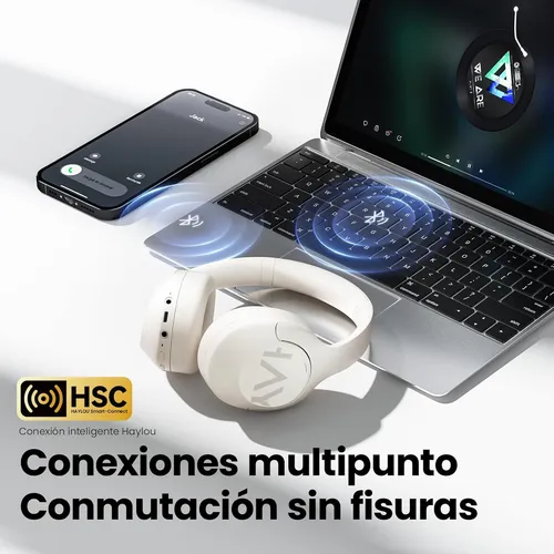 Audífonos Haylou S30 Con Noise Cancellin Blanco Inalámbricos