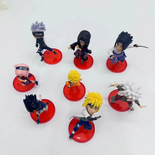 Mz Juego De 8 Muñecos De Acción De Naruto Pvc