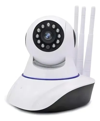 Camera Ip Wifi 3 Antenas App Yoosee Onvif Full Hd P2p 360º Cor Branco