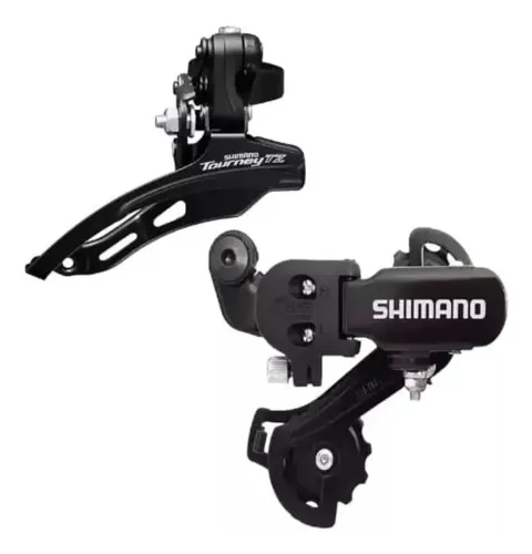 Kit Shimano Tourney Câmbio Traseiro Dianteiro Mtb Tz31 Tz500 Kit Shimano Tourney Câmbio Traseiro Dianteiro Mtb Tz31 Tz500