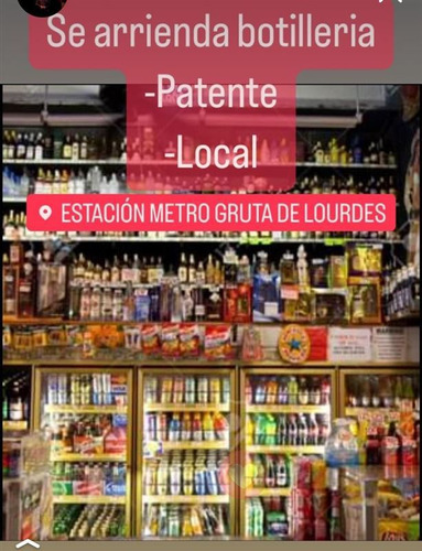 Local Comercial Botilleria Con Patente De Alchol 