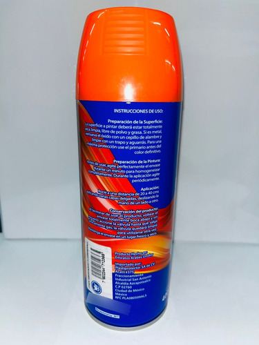 Pintura Profesional En Aerosol B.r.c Anaranjado Fluorescente