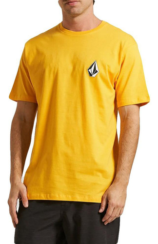 Camiseta Volcom Deadly Stone Masculina Amarelo