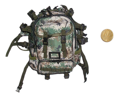 Acessório #011 Mochila Miniatura P/ Boneco Escala 1/6