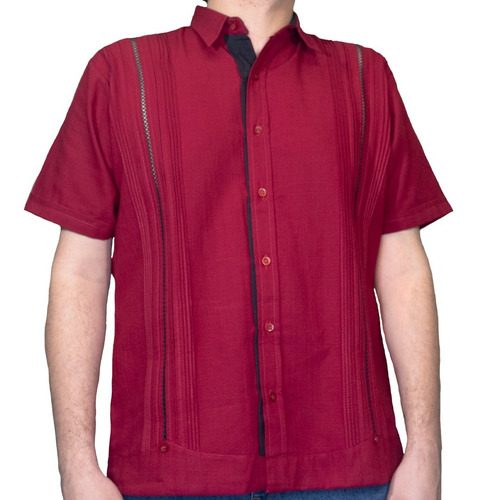 Guayabera De Lino Manga Corta Hecha Por Artesanos Yucatecos