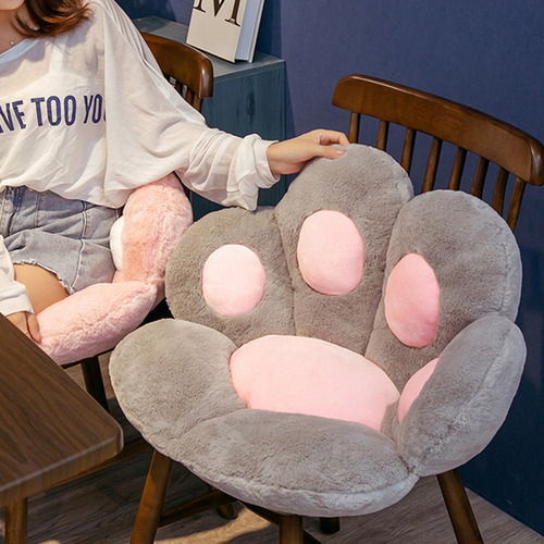 Cojín De Asiento De Dibujos Animados Forma De Pata De Gato