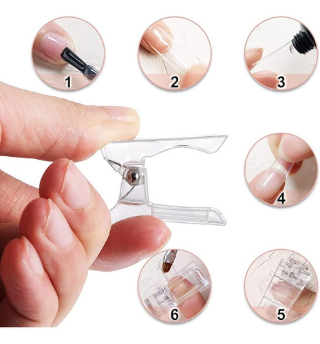 Set Accesorios De Uñas De Polygel Para Manicura Tips Pinzas