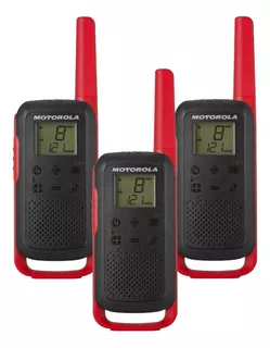 3 Radios Motorola Hasta 32km* Micro Usb T210tp 22ch Vox Scan Bandas De Frecuencia Gmrs/frs Color Negro