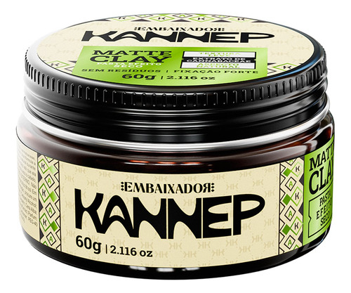 Kit 03 Pasta Modeladora Kannep Matte Clay Embaixador - 60g