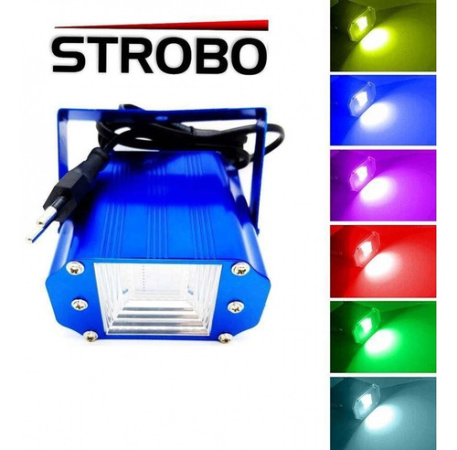 Mini Strobo Laser Led Efeito Flash Jogo De Luz Rgb 20w