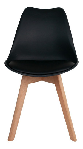 Imagem 3 de 5 de 4 Cadeira Saarinen Leda Base Wood Emporio Tiffany