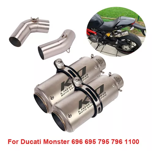 Set Tubo de escape + cinta anticalorica para Ducati Monster 796 / 750 / 696  SA5