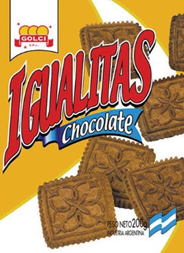 Galletitas Gold Mundo Igualitas Sabor Chocolate Pack 10unids