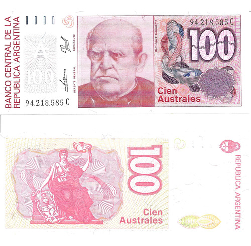 Bottero 2846 Billete De 100 Australes Año 1990 - Xf