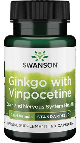 Ginkgo Biloba Potenciado Con Vinpocetine 60 Cap Sabor No Aplica