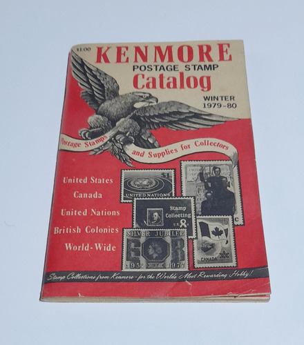 Libro Catalogo Kenmore Estampilla Filatelia Vintage 