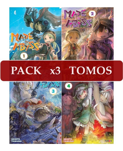 Manga Made In Abyss - Pack X 3 Tomos A Elección Nuevos Ivrea