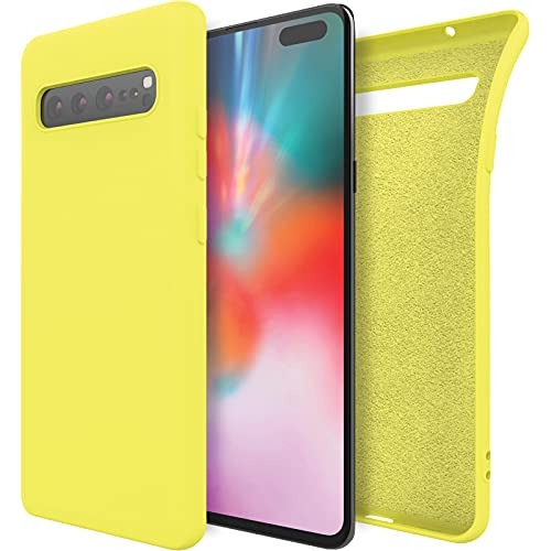 Funda Para Samsung Galaxy S10 5g Amarillo Delgada Suave Jell