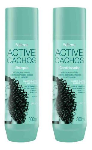 Kit Shampoo E Condicionador Active Cachos Fattore 300ml