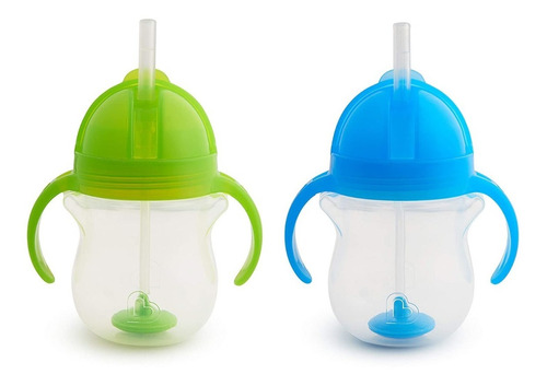 2 X Munchkin Click Vaso Entrenador Para Bebe - Pitillo Flex