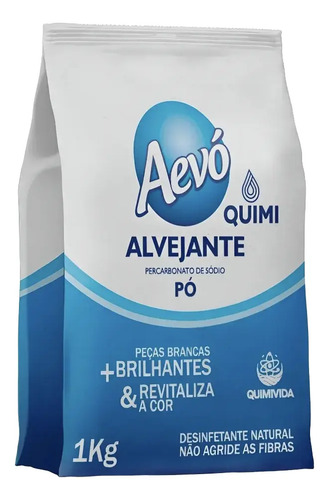 Percarbonato De Sódio Aevó Alvejante S/ Cloro, Tira Manchas e Branqueador 1 Kg