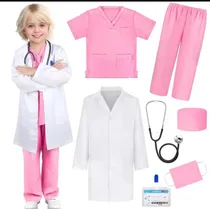 Comprar Disfraz Niña Doctora Profesiones Y Oficios Rosa 4
