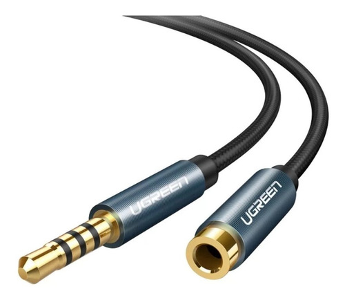 Imagen 1 de 6 de Cable Extension Audio Auxiliar 3.5mm Ugreen 4 Polos 2m