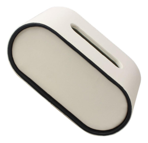 Caja De Pañuelos De Cuero De Pu Dispensador De Beige