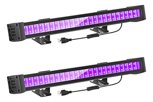 Faishilan 2pack Uv Led Black Light, 24w Blacklight Bar Con 5