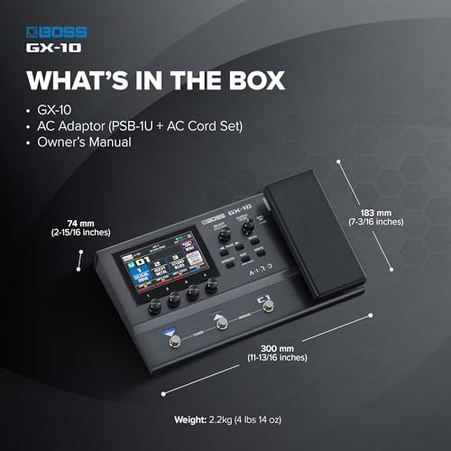 Boss Gx-10 Guitar Effects Processor Com Pedais De Vários Mod