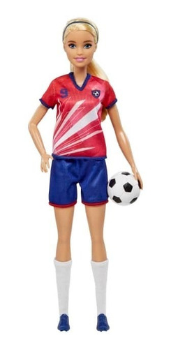 Barbie Atleta Fútbol Futbolista 60 Aniversario Mattel Hcn14