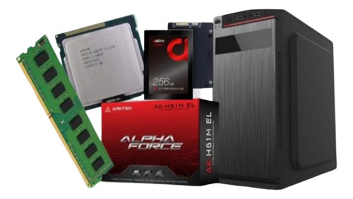 Computador I3 De 2da Gen/8gb Ram/256gb Ssd/artek Ak-h61m Lga