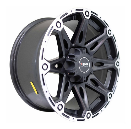 Rodas 18 Ballistic Off Road 6x139 Troller Ranger L200 S10 Cor Preto Acetinado