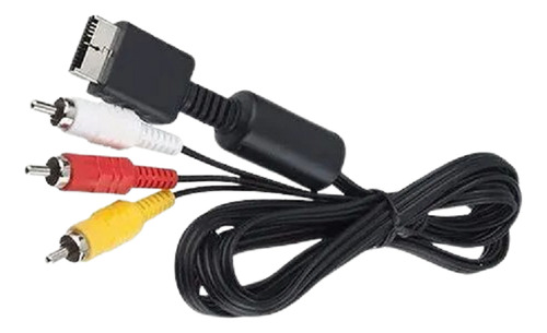 Cabo Av 1,8 Audio E Video Rca P/ Playstation Ps1, Ps2 E Ps3 