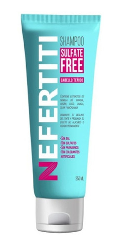 Shampoo Libre De Sulfartos Para Cabello Teñido Nefertiti
