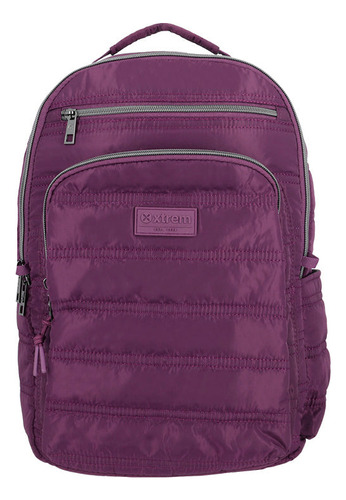 Mochila Xtrem Vermont 4xt Deep Purple Color Morado Diseño de la tela Lisa