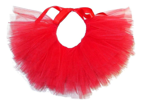 Hecho A Mano En Estados Unidos Rojo Tutu De Tul Para Perros