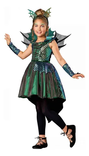 Direct Halloween Disfraz De Dragon De Lujo Para Nias