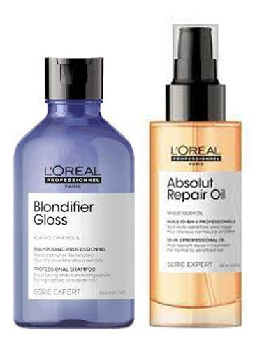 Shampoo Blondifier Gloss +oleo Abolut Repair Loreal