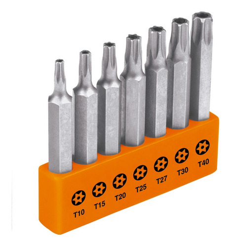 Juego De 7 Puntas Torx Con Seguro 2  Truper 17813