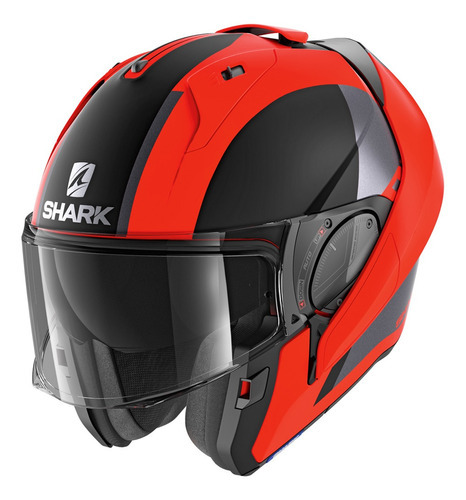 Capacete Moto Shark Evo Es Endless Matt Okk Laranja Fosco