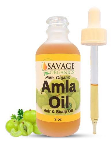 Savage Organics Aceite De Amla Organico 100% Puro Prensado E