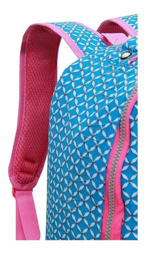 Mochila Notebook Feminina Grande Costas Escolar Facul M3689 Cor Azul-celeste Desenho do tecido Tactel