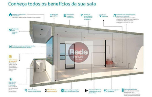 Imagem 9 de 20 de Sala À Venda, 38 M² Por R$ 290.000,00 - Jardim São Dimas - São José Dos Campos/sp - Sa0846