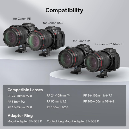 Rotatable Collar Mount Plate For Canon R5 / R5 C / R6 / R6 M