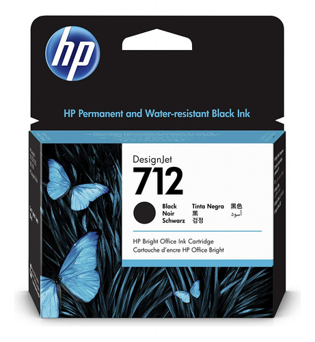 Cartucho De Tinta Designjet Hp 712 De 80 Ml Negro - 3ed71a