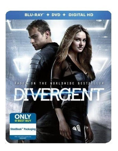 Divergente Shailene Woodley Steelbook Pelicula Blu-ray + Dvd