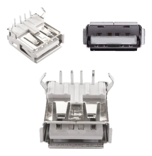 Conector Usb Hembra 4 Pines Horizontal