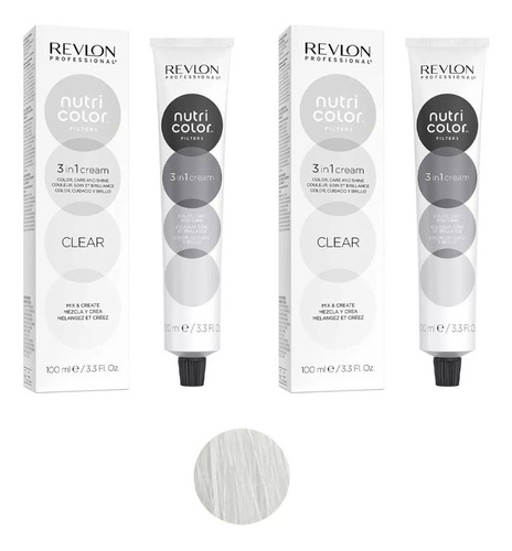 Mascarilla Revlon Nutricolor Filters Mixing Clear 100ml -2pz