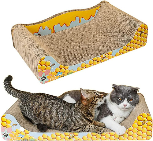 Sofa Cama Rascador De Carton Para Gatos Tamaño Grande De 24